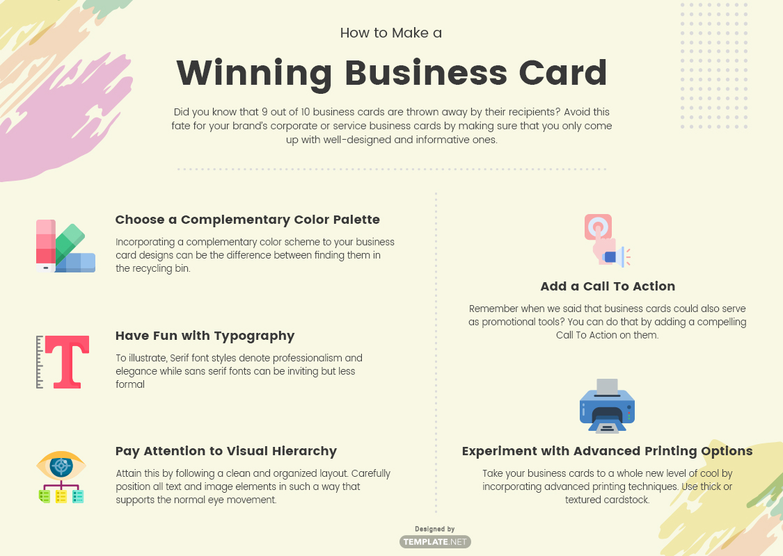 how to make a winning business card