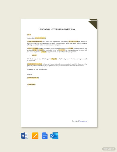 Invitation Letter Template - 28+ Free Word, PDF Documents Download ...