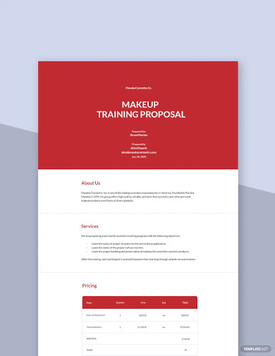 57+ Training Proposal Templates in PDF | Google Docs | MS Word | Pages
