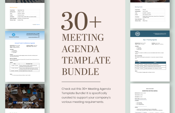 Business Meeting Agenda A4 Template