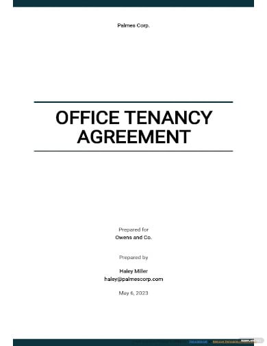 office tenancy agreement template