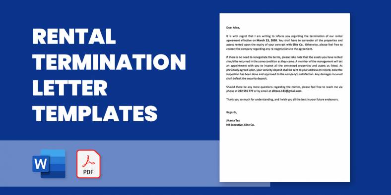 19+ Rental Termination Letter Templates – Free Sample, Example Format Download!