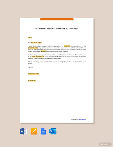 23+ Retirement Letter Templates - Word, PDF | Free & Premium Templates