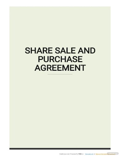 share sale and purchase agreement template