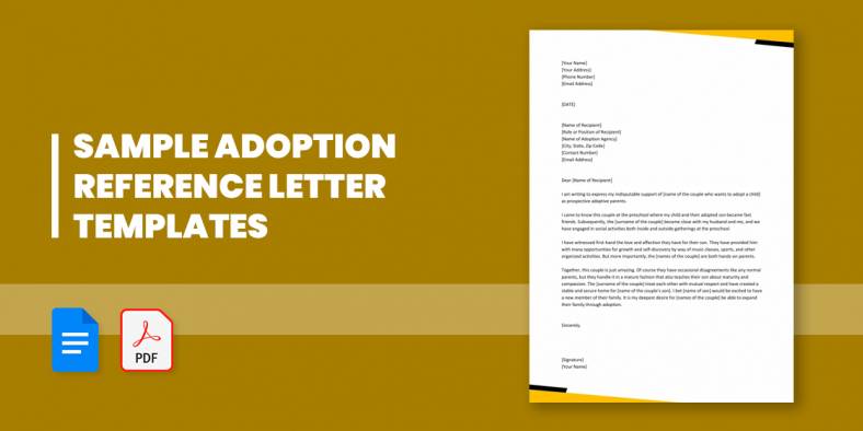 16+ Sample Adoption Reference Letter Templates