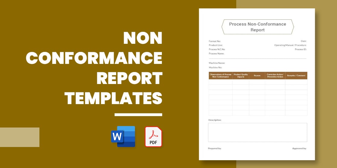 non conformance report templates – pdf docs word pages