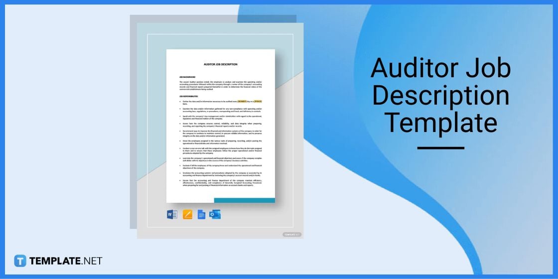 auditor job description template