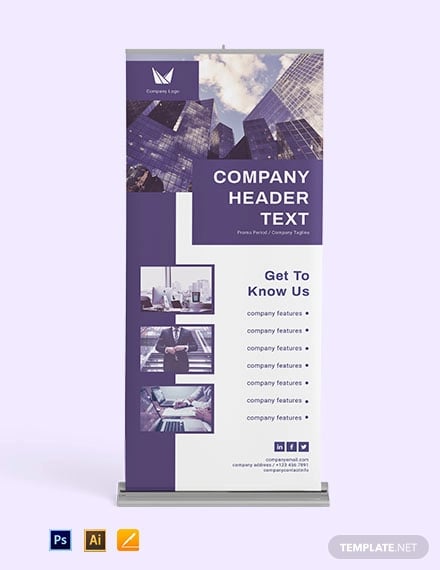 blank roll up banner template