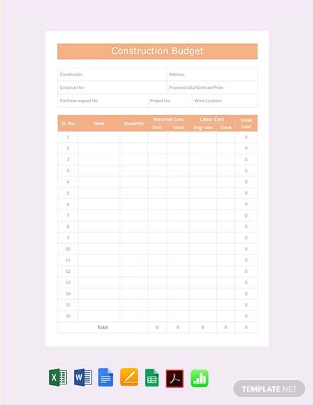 free-construction-budget-template
