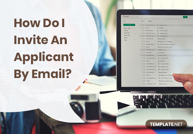 how do i invite an applicant by email