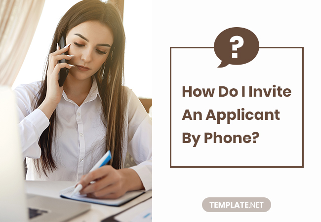 how do i invite an applicant by phone