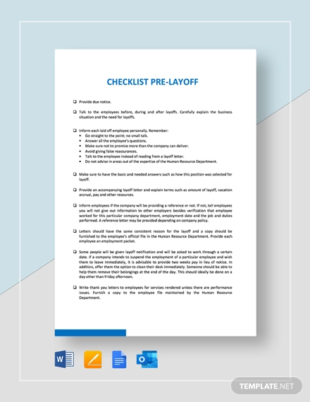 checklist-pre-layoff-template