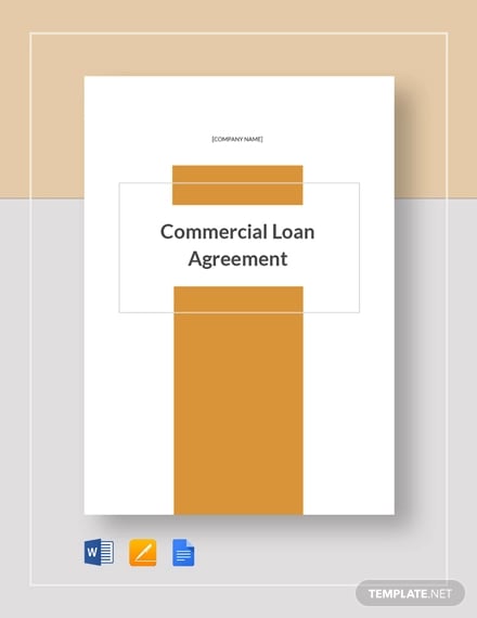commercial loan agreement template