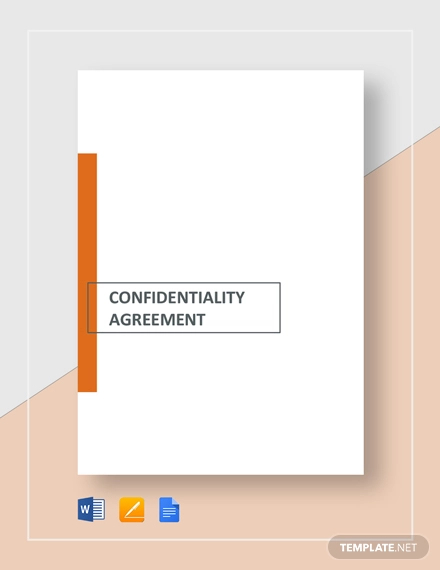 confidentiality agreement for consultants contractors template