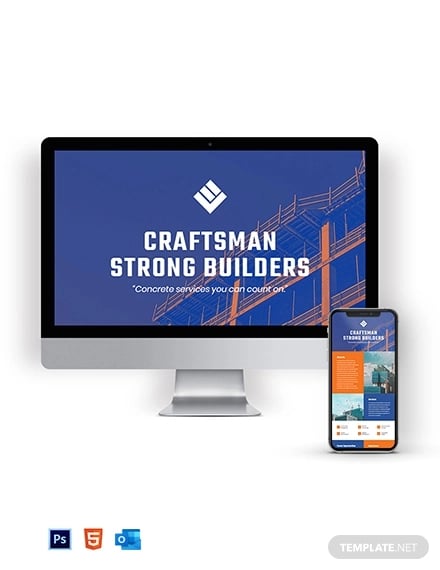 construction company newsletter template