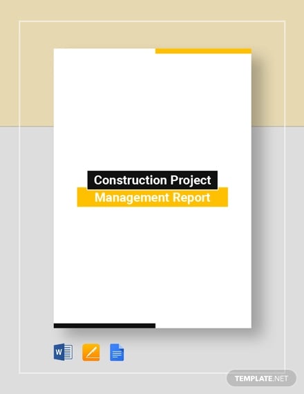 construction-project-management-report-template