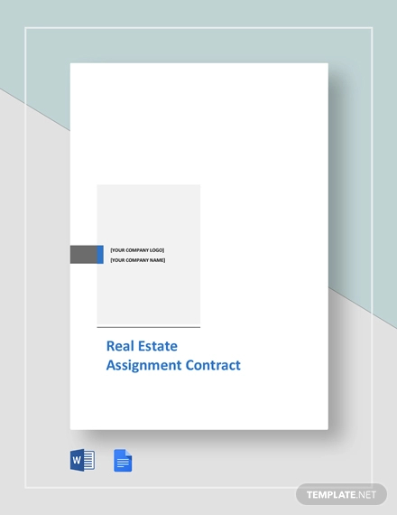 free sample real estate assignment contract template