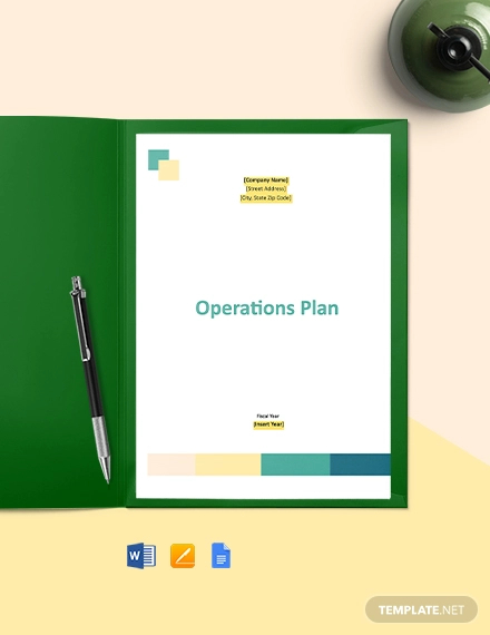 operations plan template