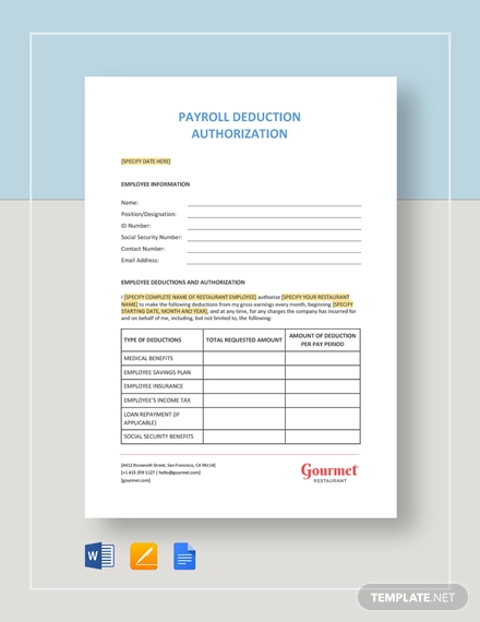 payroll-deduction-authorization-template