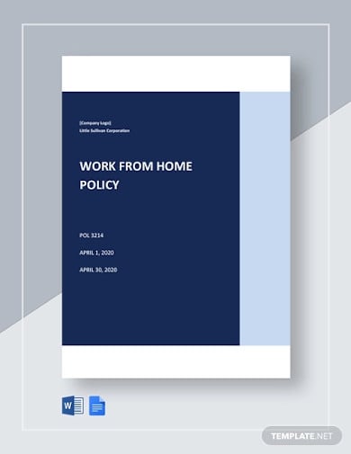 work from home policy template