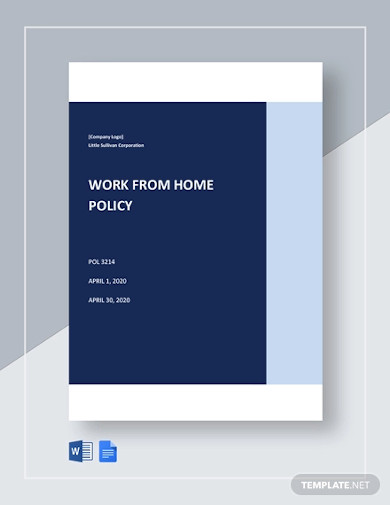 FREE 11 Work From Home Policy Templates In PDF MS Word Google Docs