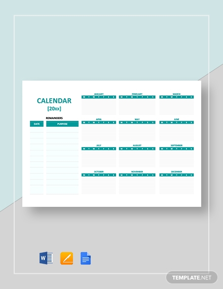 45+ Birthday Calendar Templates - PSD, PDF, Excel