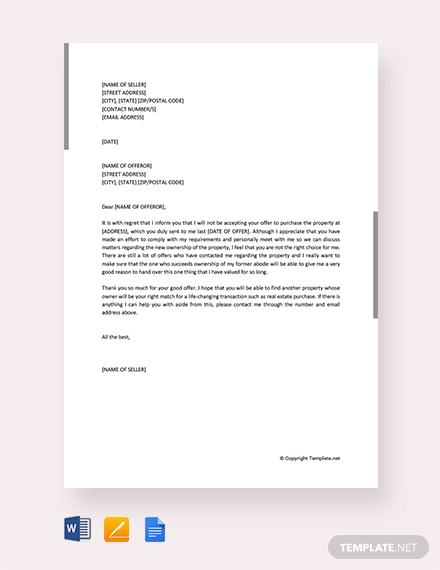 12+ FREE Real Estate Offer Letter - Free Sample, Example Format Download