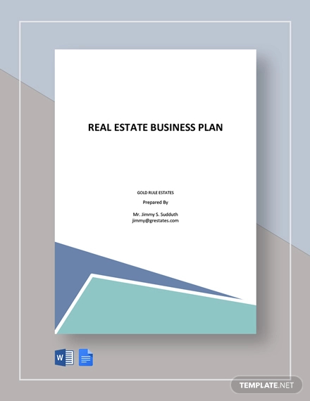free-simple-real-estate-business-plan-template