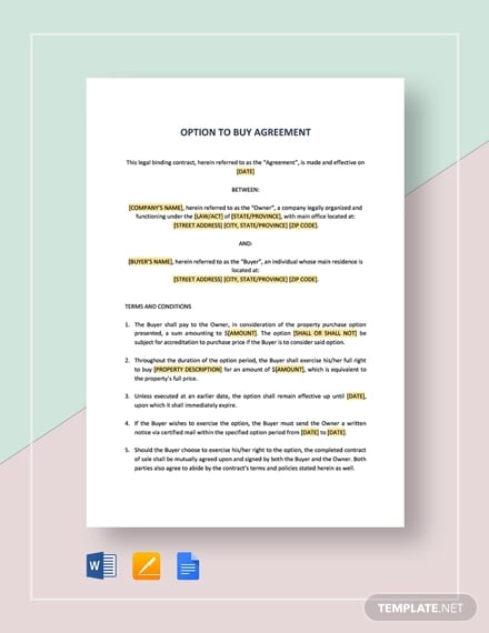 option-to-buy-agreement-template