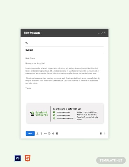 real estate company email signature template