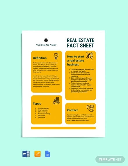 real-estate-fact-sheet-template