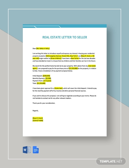 18 FREE Real Estate Letter Templates In PDF Google Docs Word Pages