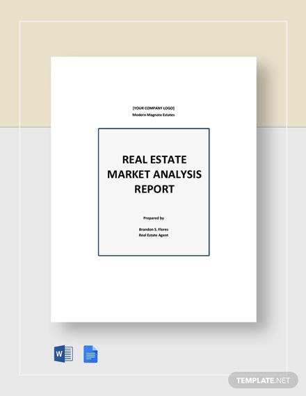 real estate market analysis report template