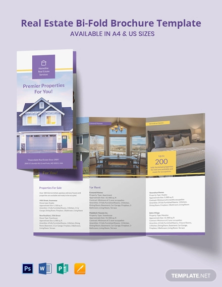 real estate tri fold brochure template