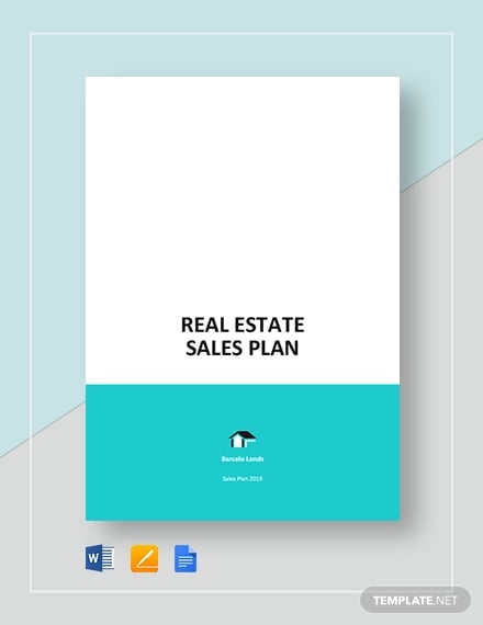 sample real estate sales plan template