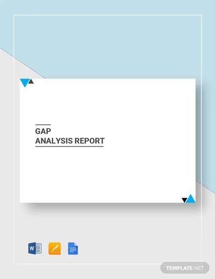 gap analysis report template