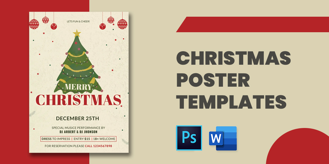 xmas posters templates