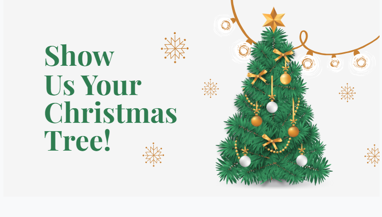 christmas tree facebook post template