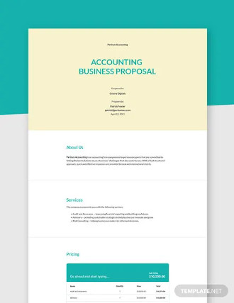 accounting business proposal