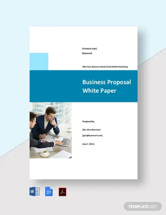 business proposal white paper template