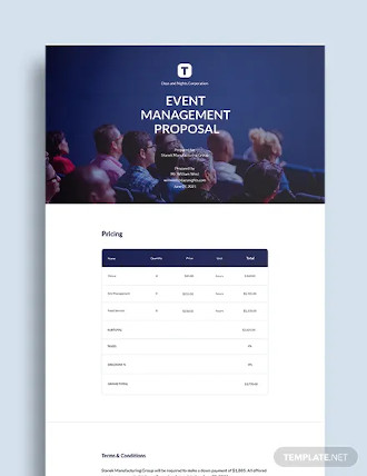 one page business proposal template