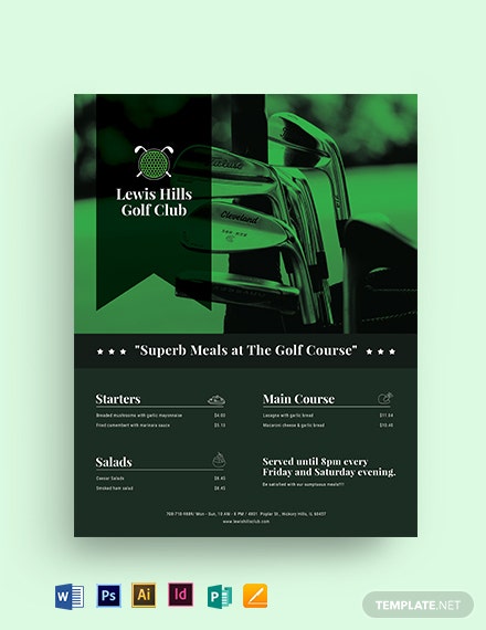 golf-club-menu-flyer-template