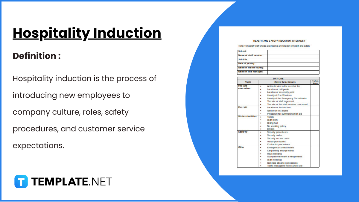 4+ Hospitality Induction Templates in DOC | PDF