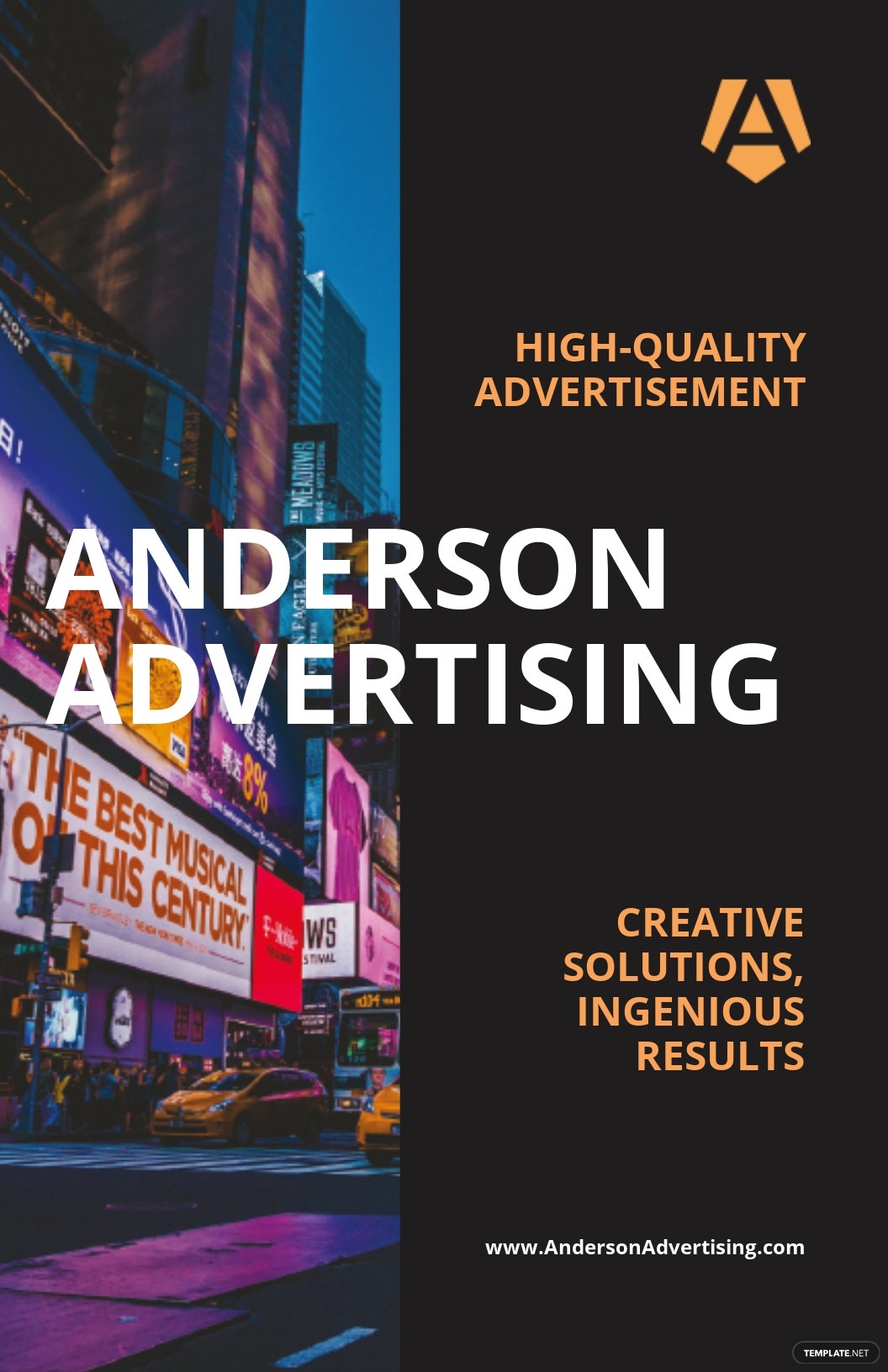 advertising agency poster template