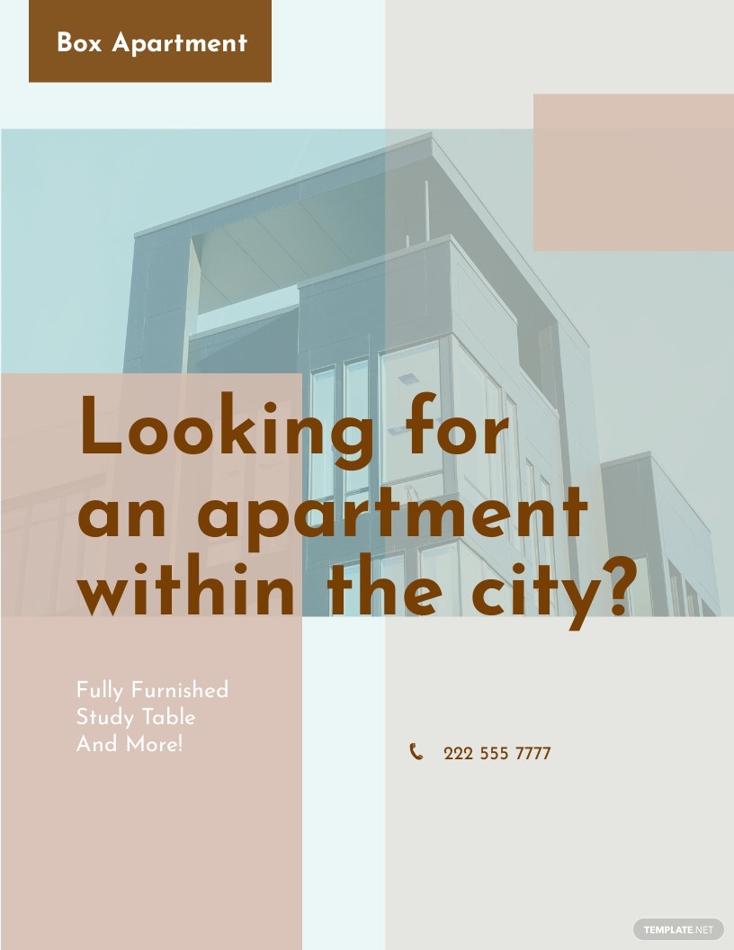 apartment flyer template