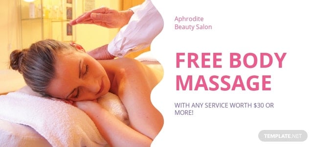 beauty massage voucher template