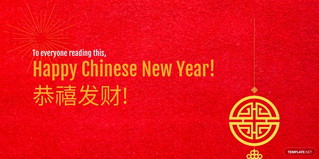 chinese new year twitter post template
