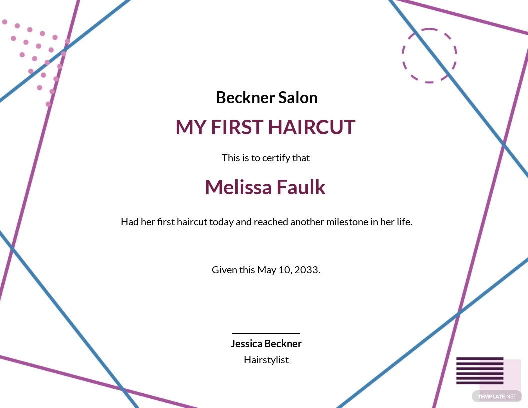 creative-first-haircut-certificate-template