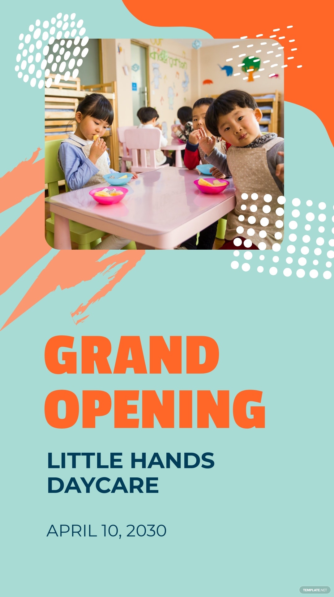 day care opening instagram story template