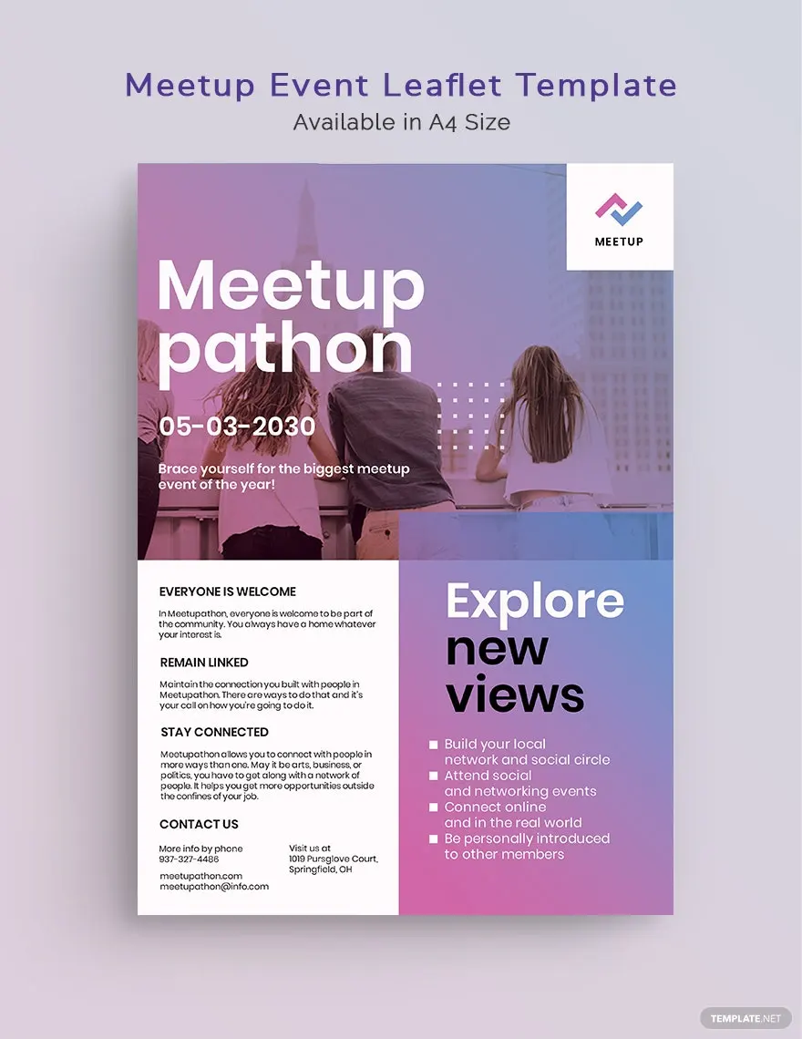 event leaflet ideas and examples